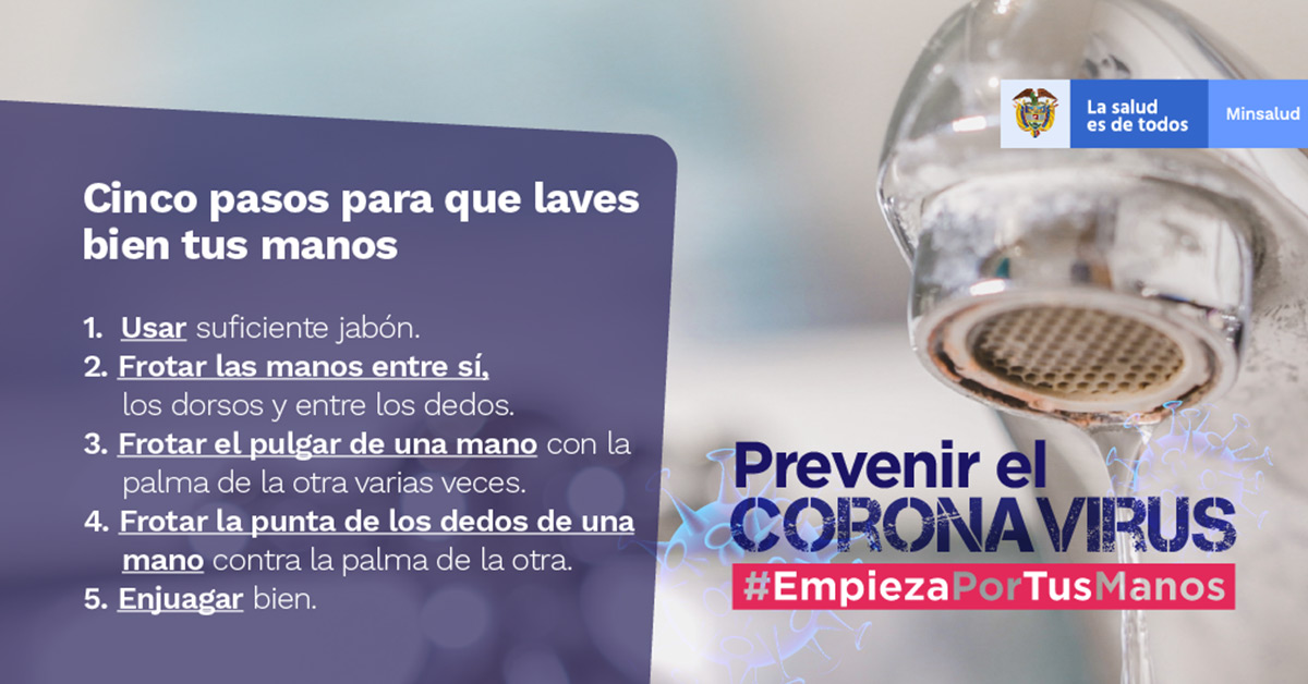 prevenir coronavirus lavado manos