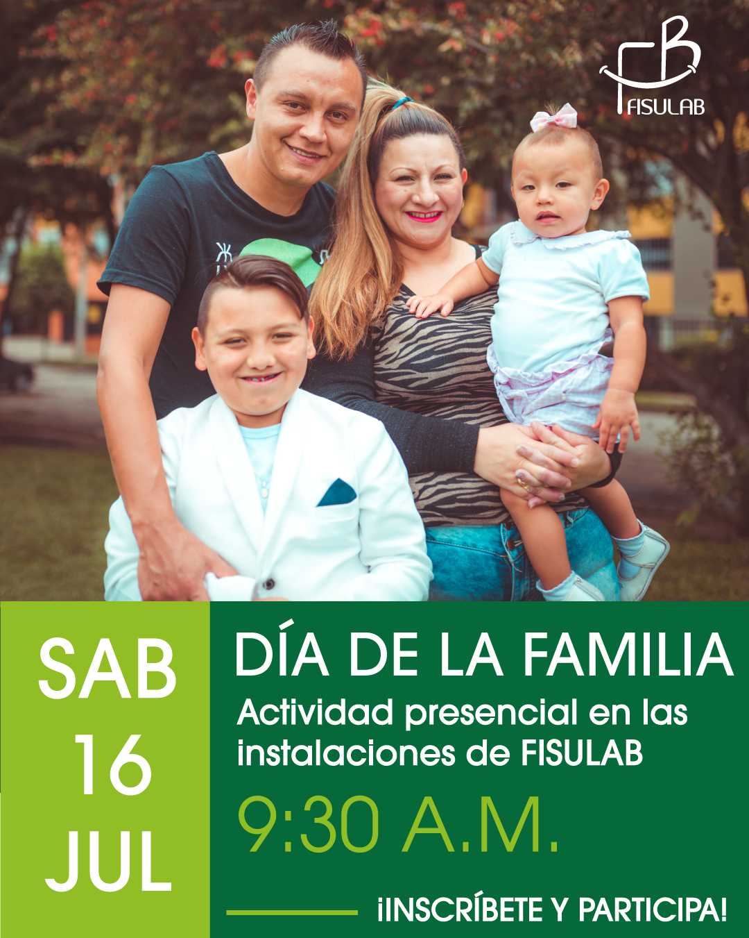 Poster día de la familia Fisulab 2022